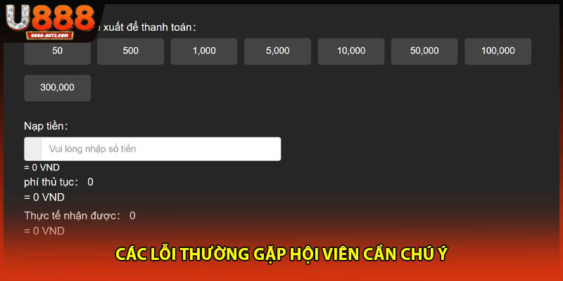 Các lỗi thường gặp hội viên cần chú ý